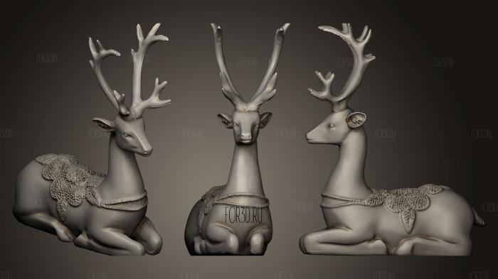 Deer 3d stl модель для ЧПУ